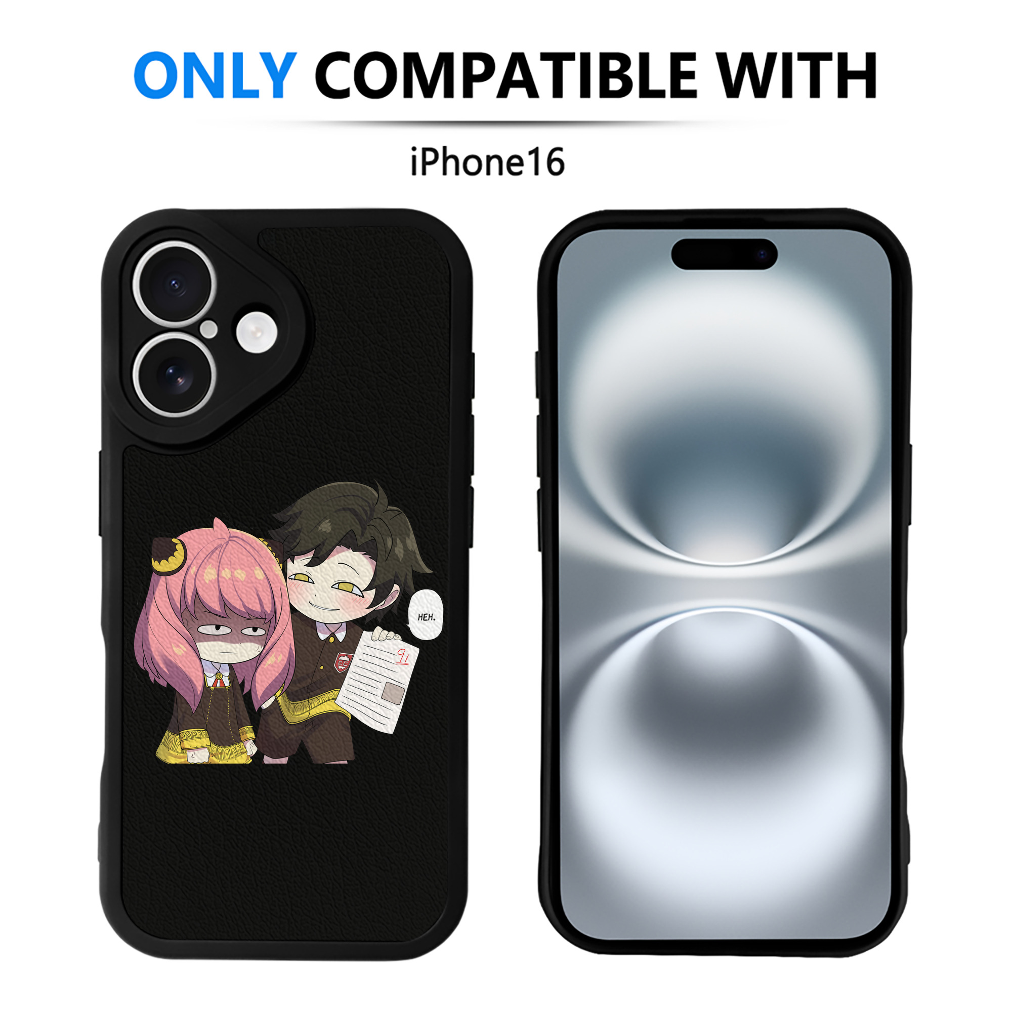 （画像用） SPY×FAMILY间谍家家酒 【iPhone 16シリーズ対応】シリコンスマホケース（レザー調） 材質：シリコン